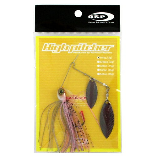 【現品限り】 オーエスピー スピナーベイト ハイピッチャー 1/4oz DW S68 ピンクレディー【ゆうパケット】