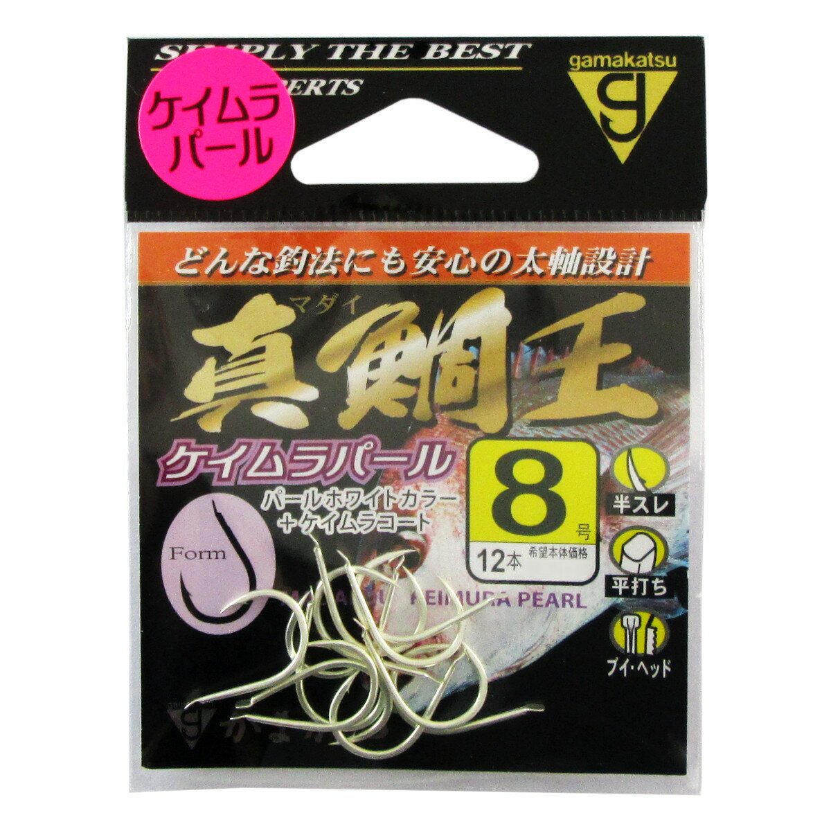 Rakuten - 【スーパーSALE！最大P10倍&お得なクーポン配布中！】がまかつ 真鯛王 8号 ケイムラパール【ゆうパケット】