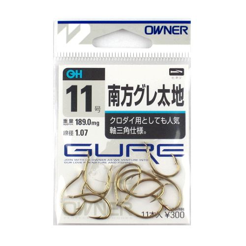 乐天商城 - 【スーパーSALE！最大P10倍&お得なクーポン配布中！】【現品限り】 オーナー OH 南方グレ太地 11号 金【ゆうパケット】
