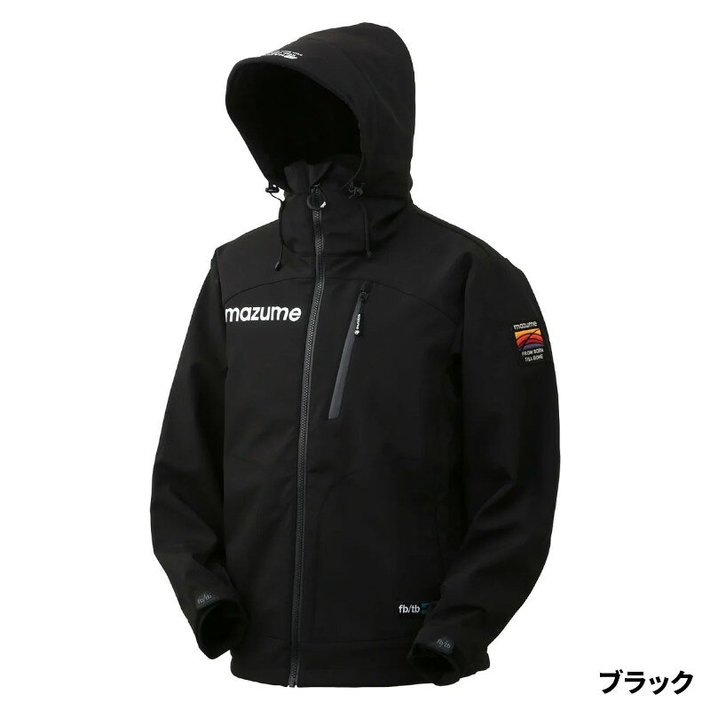 オレンジブルー 防寒ウェア マズメ ウインドカットジャケット LL ブラック MZFW-956