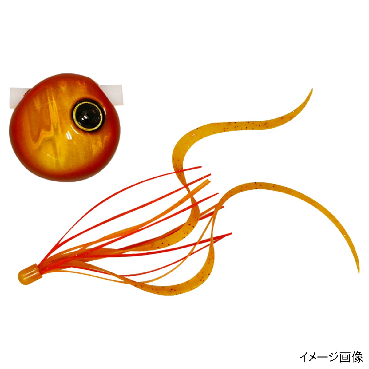 乐天商城 - 【スーパーSALE！最大P10倍&お得なクーポン配布中！】ジャッカル タイラバ 鉛式ビンビン玉スライド 80g レッドゴールド/エビオレT+