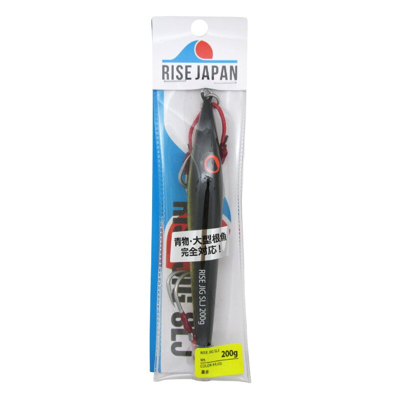 乐天商城 - 【スーパーSALE！最大P10倍&お得なクーポン配布中！】ライズジャパン ジグ ライズジグ SLJ 200g RJ05. 黒金
