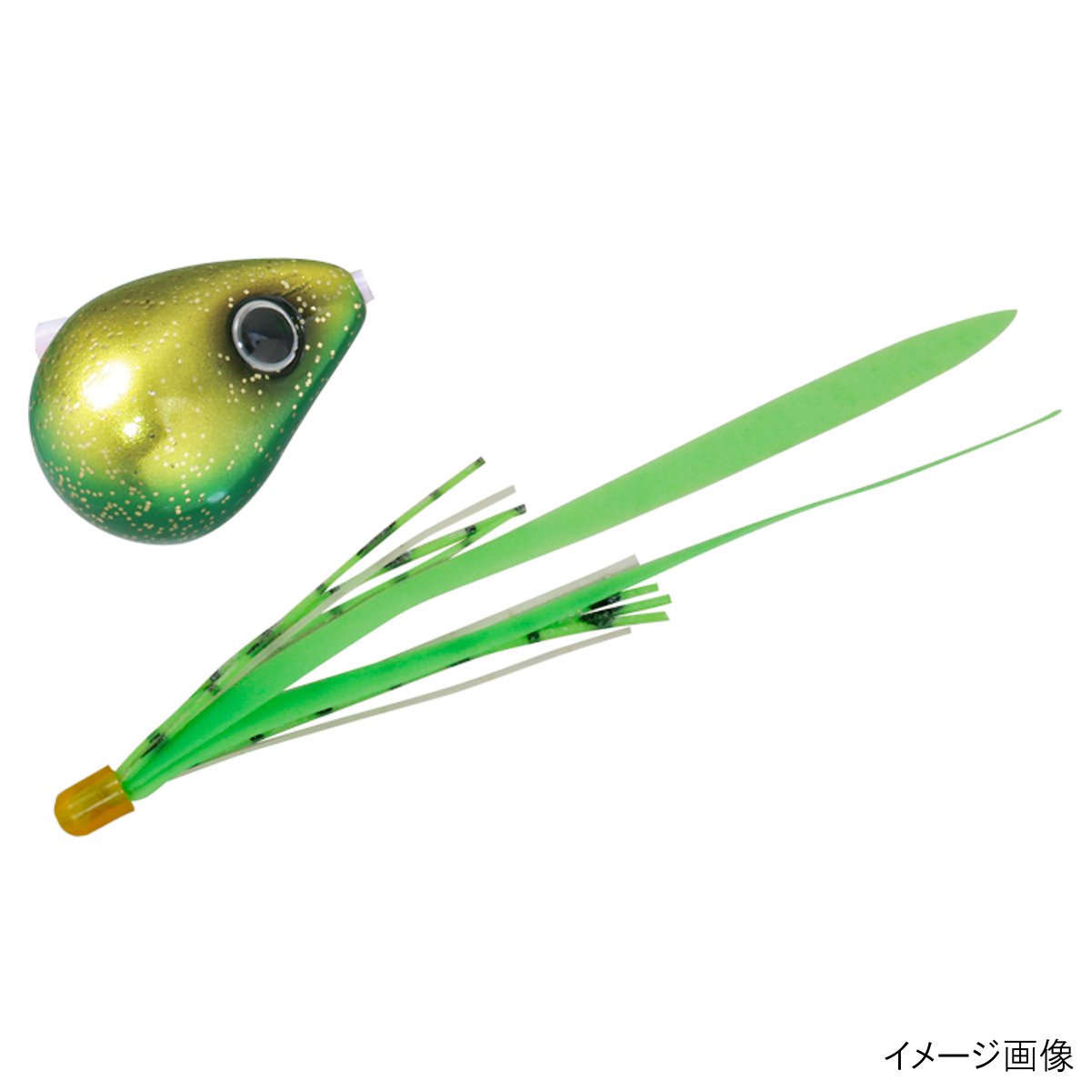 樂天商城 - 【スーパーSALE！最大P10倍&お得なクーポン配布中！】ジャッカル タイラバ 爆流 鉛式ビンビン玉スライド 100g ラメグリキン/蛍光グリーンT+