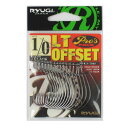 【衝撃!4点購入で最大1万ポイント!】ささめ針 LTオフセット HLT027 #1/0 ブラック【ゆうパケット】