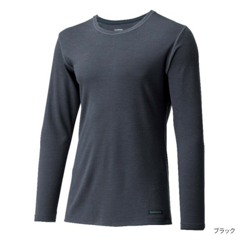 【アウトレット】 シマノ 防寒ウェア アクティブ ウォーム アンダーシャツ XL ブラック IN-010V