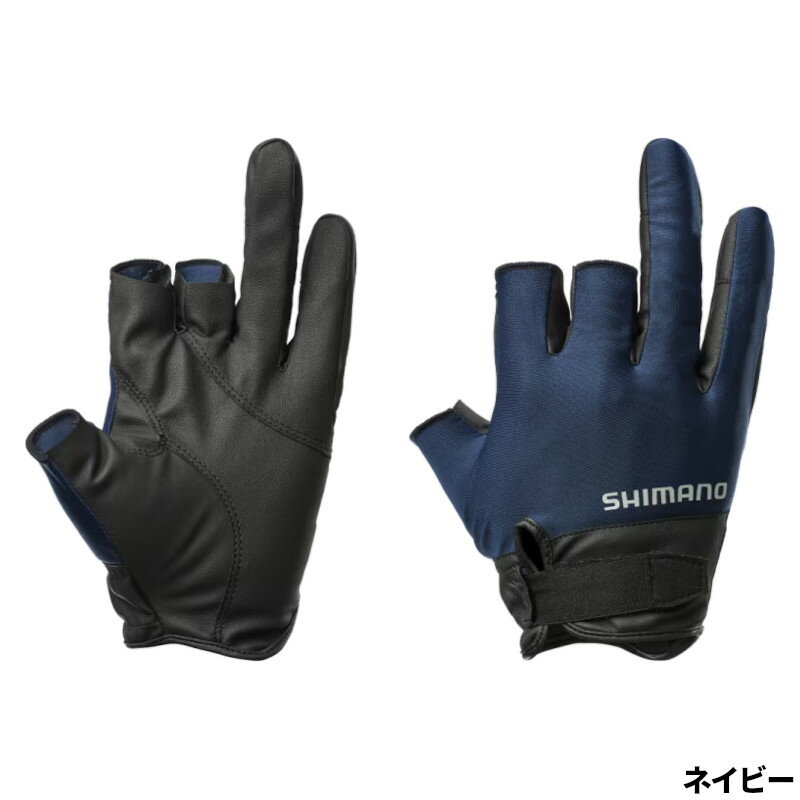 シマノ グローブ 01 ベーシック グローブ 3 M ネイビー GL-008Y 3本切