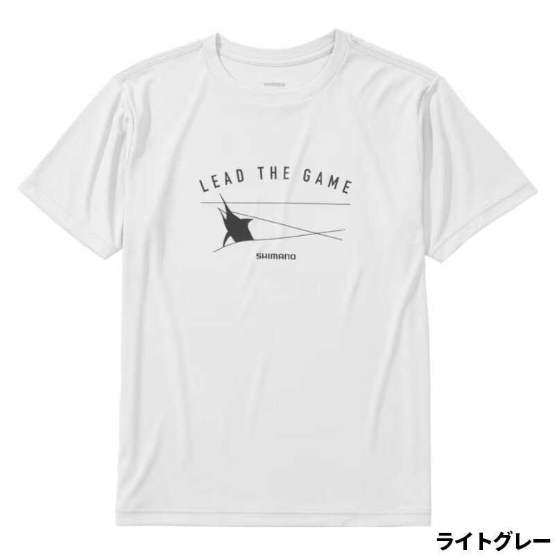 シマノ ウェア サンプロテクションTシャツ ショートスリーブ M ライトグレー SH-061Y