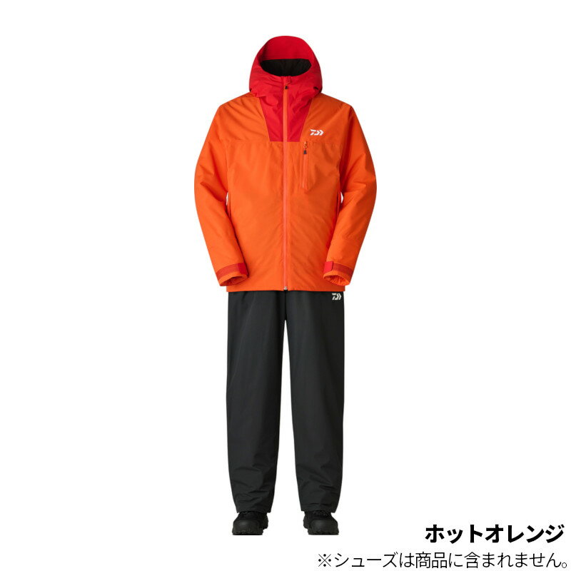 【お買い物マラソン！3点購入でP最大28倍！】ダイワ 防寒ウェア DW-3525 レインマックス ウインタースーツ M ホットオレンジ