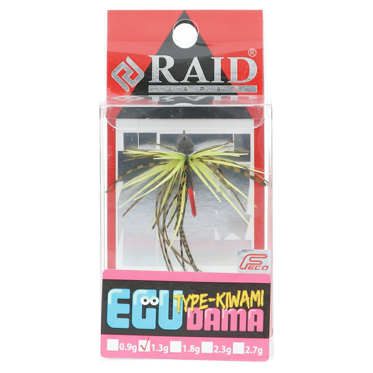 【5日限定!3点購入で最大5000p!】レイドジャパン ラバージグ EGU-DAMA Type-KIWAMI 1.3g 005.グリパン/チャート