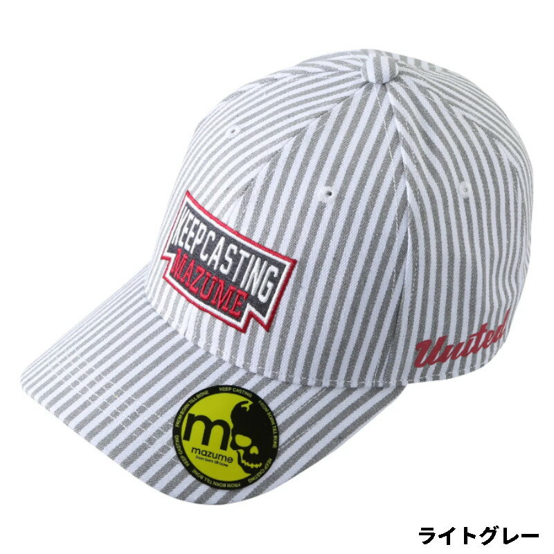 Wear - オレンジブルー キャップ マズメ マリンキャップ フリー ライトグレー MZCP-852