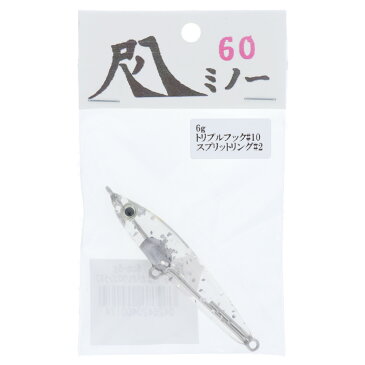 【1/15 最大P49倍!】尺八ミノー60 6g #10 はがれウロコシラス【ゆうパケット】