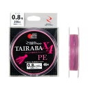 【衝撃!4点購入で最大1万ポイント!】【アウトレット】 リアルメソッド TAIRABA PE X4 200m 0.8号 ピンク REAL METHOD【ゆうパケット】
