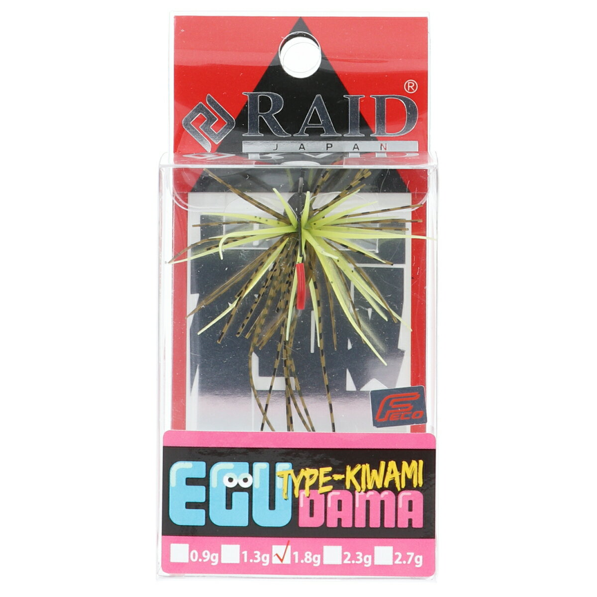 【5日限定!3点購入で最大5000p!】レイドジャパン ラバージグ EGU-DAMA Type-KIWAMI 1.8g 005.グリパン/チャート