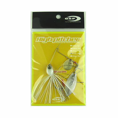 樂天商城 - オーエスピー スピナーベイト ハイピッチャー 1/2oz TW S06 ヴィヴィッドパールホワイト【ゆうパケット】