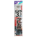 【衝撃!4点購入で最大1万ポイント!】ささめ針 糸付 グレ GA106 針3号-ハリス3号 白【ゆうパケット】