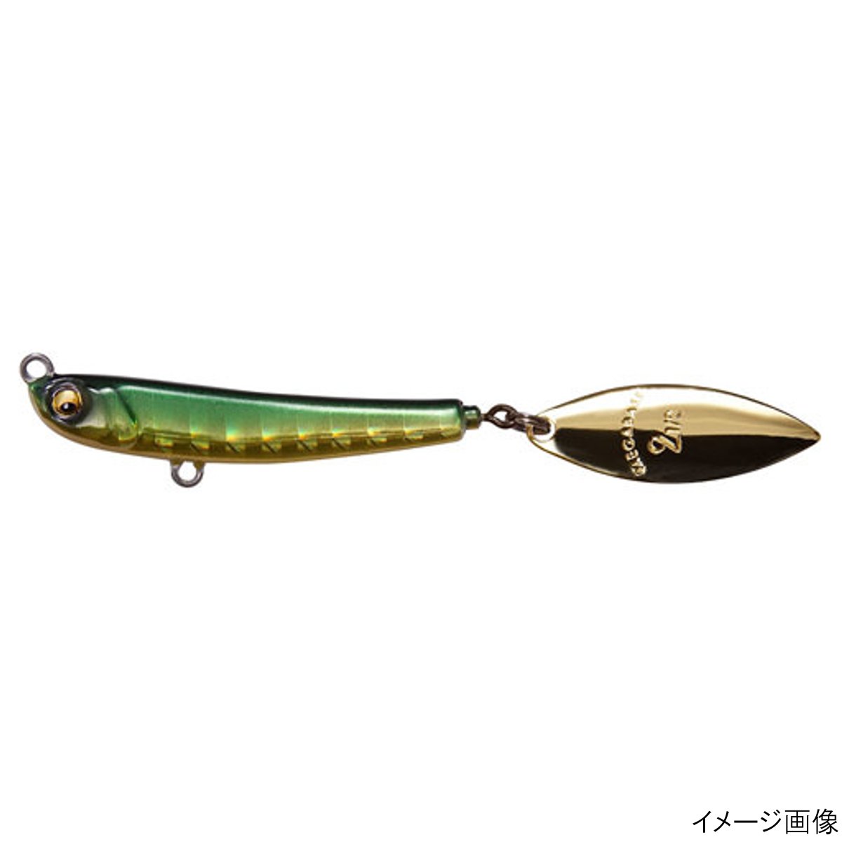 メガバス ジグ マキッパ 7g グリーンゴールド【ゆうパケット】