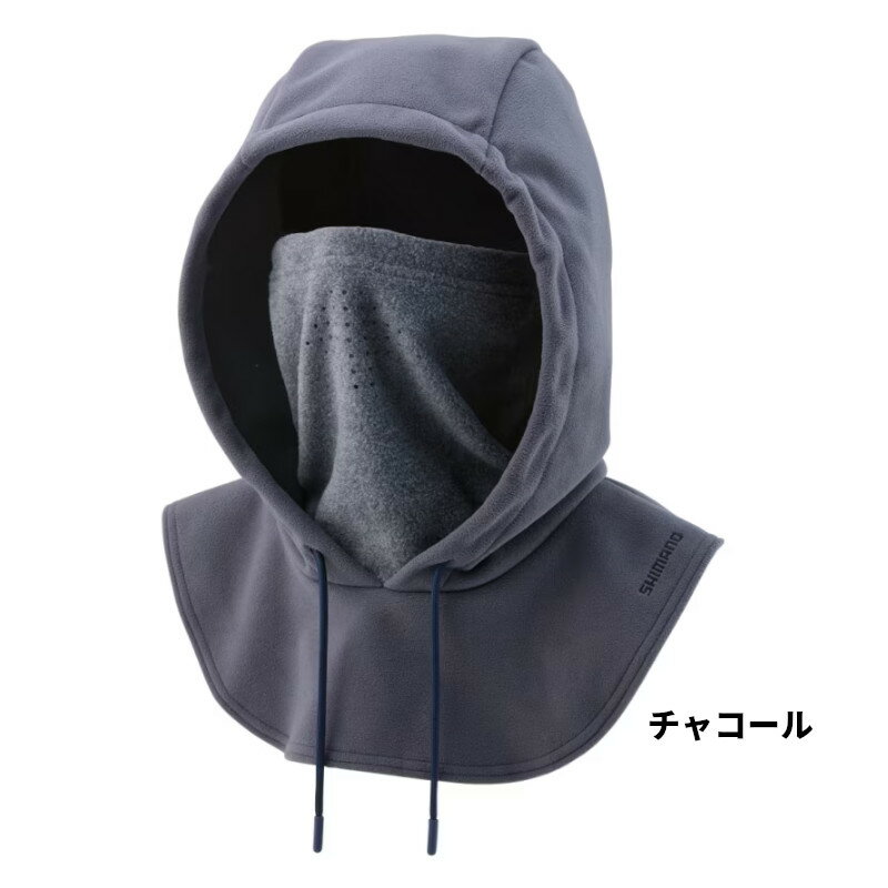 シマノ 防寒ウェア ゴアテックス ウィンドストッパー フードウォーマー フリー チャコール AC-030W