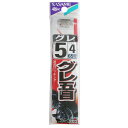 【衝撃!4点購入で最大1万ポイント!】ささめ針 糸付 グレ GA106 針5号-ハリス4号 白【ゆうパケット】