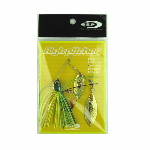 【お買い物マラソン！3点購入でP最大28倍！】オーエスピー スピナーベイト ハイピッチャー 3/8oz DW S38 サンフィッシュタイガー【ゆうパケット】
