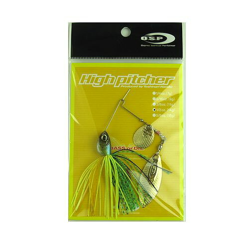 【3点購入で最大P28倍＆お得なクーポン配布中！】オーエスピー スピナーベイト ハイピッチャー 1/2oz TW S38 サンフィッシュタイガー【ゆうパケット】