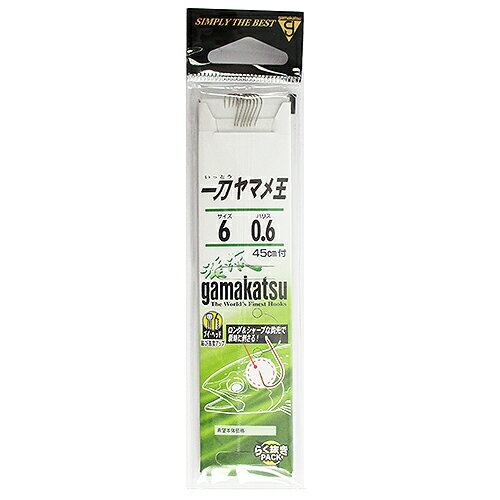 Rakuten - がまかつ 糸付 一刀ヤマメ王 針6号−ハリス0．6号 茶【ゆうパケット】