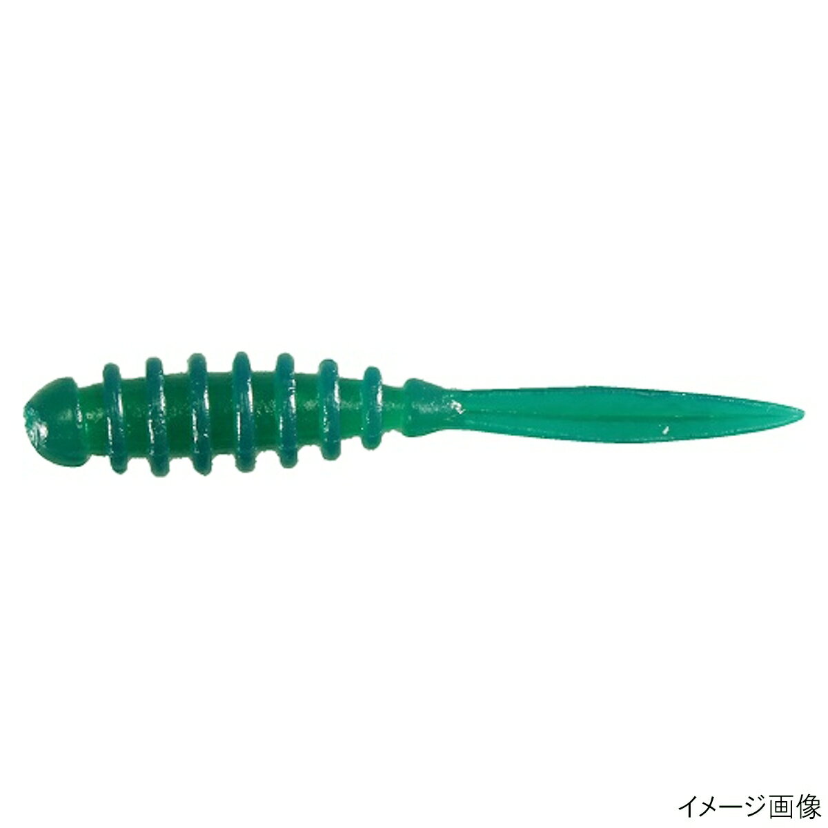 Jackall Worm Peke Ring 2.0inch Stealth Green