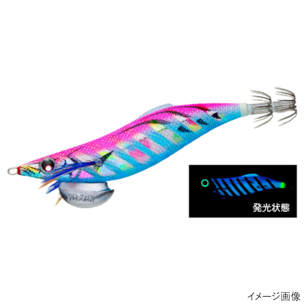 【現品限り】 デュエル エギ ヨーヅリ アオリーQ LC 3.5号 6.BLMP ブルー夜光マーブルピンク【ゆうパケット】