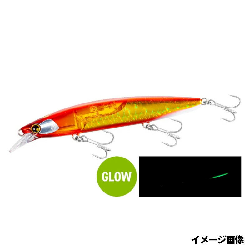 【楽天ブラックフライデー！3点購入で最大28倍！】シマノ ルアー 熱砂 ネッサ ヒラメミノー 135S フラッシュブースト 018 AアカキンG XF-413T