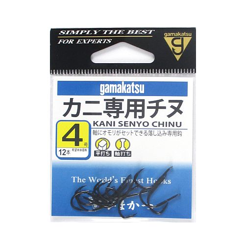 【マラソン★店内3点以上ご購入で最大P28倍&5%オフクーポン 】がまかつ カニ専用チヌ 4号 黒【ゆうパケット】