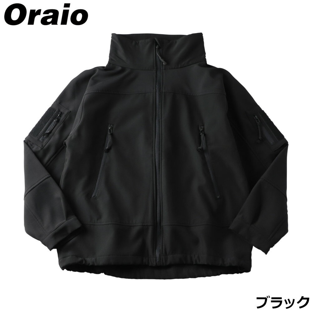防寒ウェア Oraio(オライオ) ソフトシェルジャケット XL ブラック