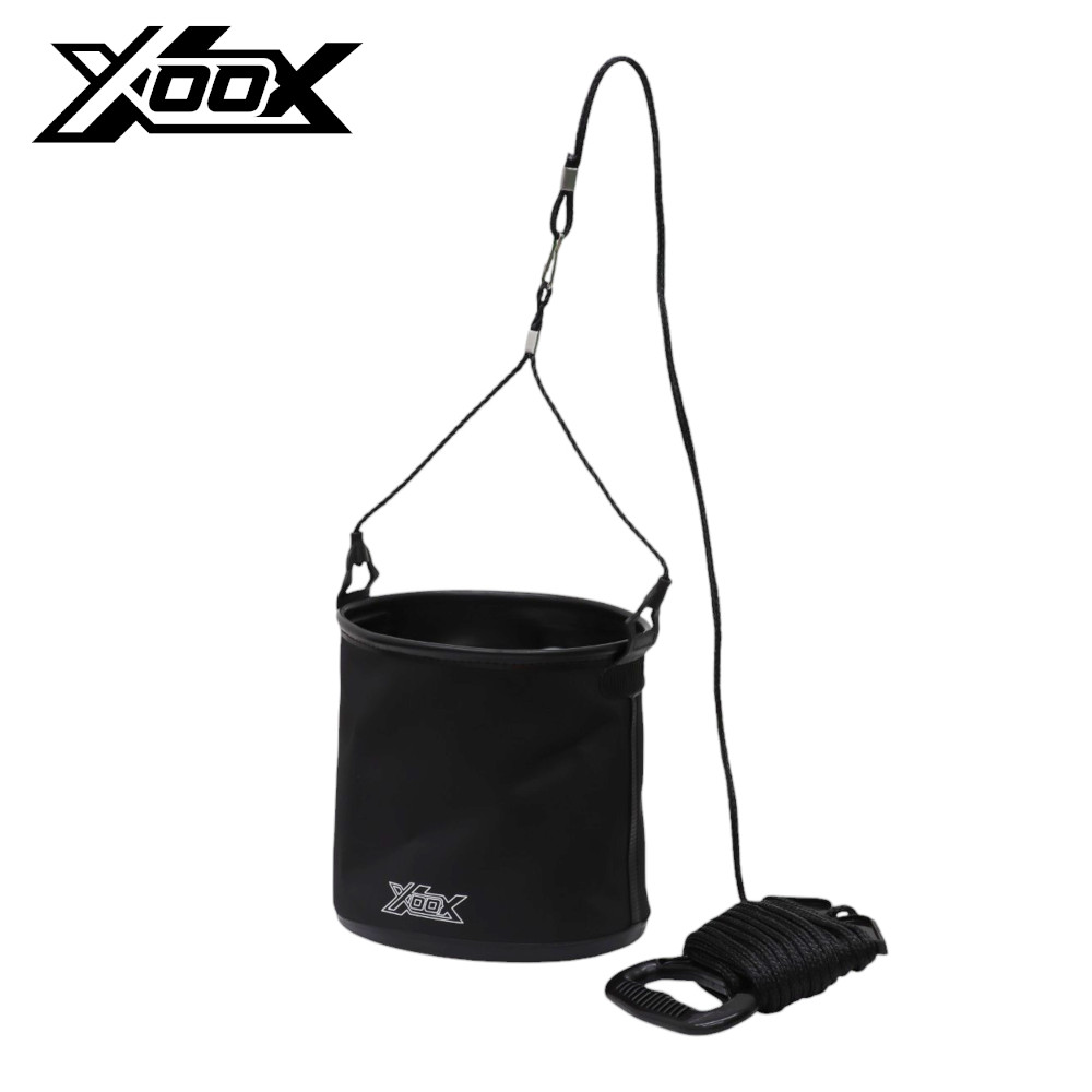 【スーパーSALE！3点購入で最大P26倍！】XOOX 楕円型水くみバケツ 6.0L ブラック