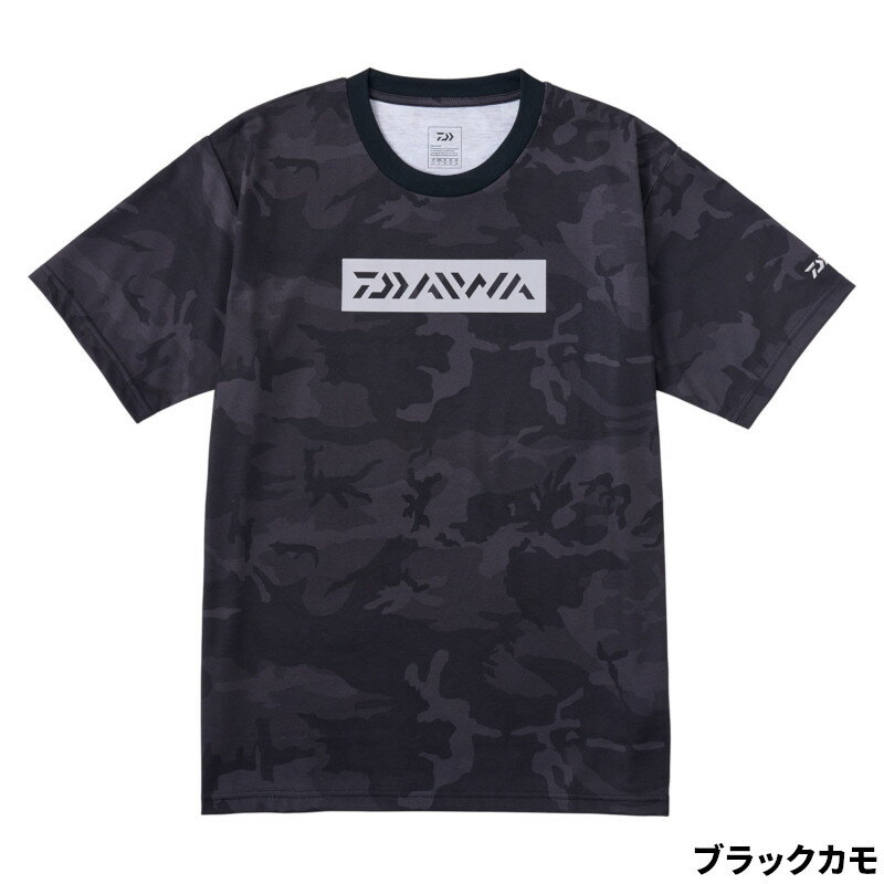 ダイワ ウェア DE-8324 クリーンオーシャンTシャツ 2XL ブラックカモ