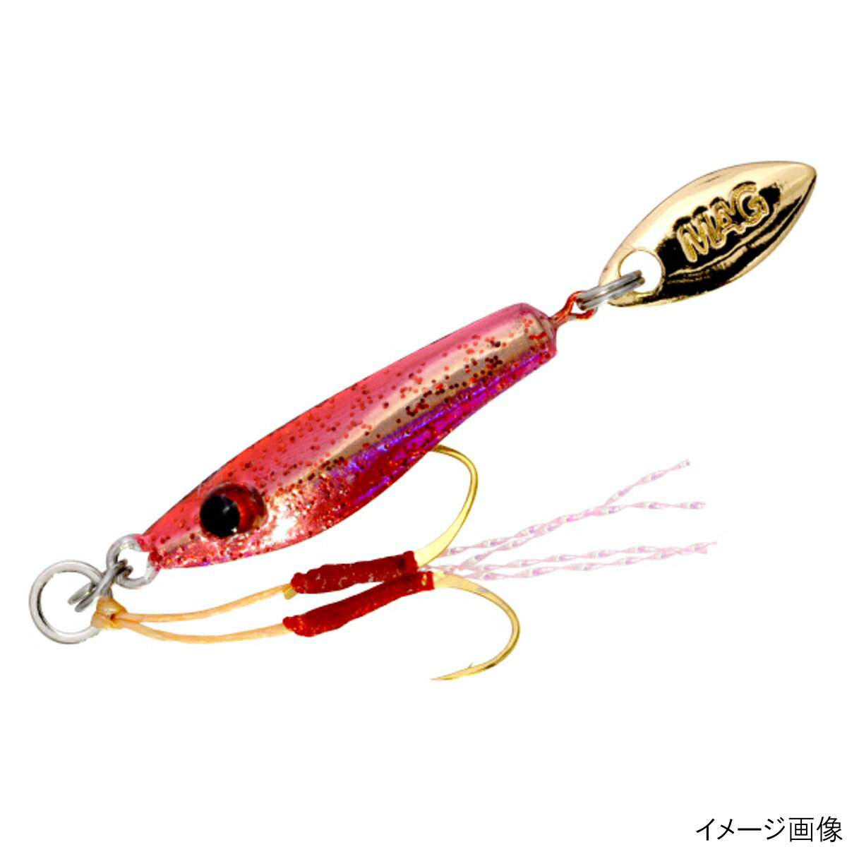 【アウトレット】 マグプロダクツ ルアー マグバイト ちりめんジグ 3g 04_アカラメゴールド【ゆうパケット】