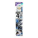 【衝撃!4点購入で最大1万ポイント!】ささめ針 アジ鈎 糸付 AA402 針4号−ハリス0.8号 金【ゆうパケット】