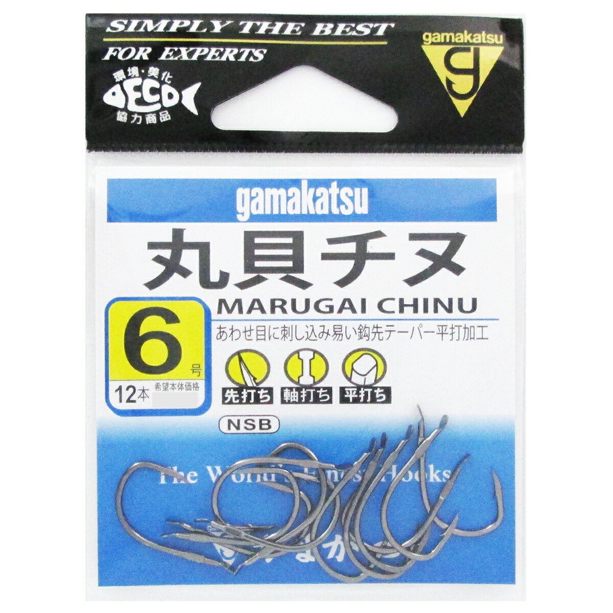 乐天商城 - 【スーパーSALE！最大P10倍&お得なクーポン配布中！】がまかつ 丸貝チヌ 6号 NSB【ゆうパケット】