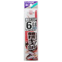 【衝撃!4点購入で最大1万ポイント!】ささめ針 糸付 競技キスSP AA105 針6号-ハリス0.8号 赤【ゆうパケット】