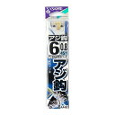 【衝撃!4点購入で最大1万ポイント!】ささめ針 アジ鈎 糸付 AA402 針6号−ハリス0.8号 金【ゆうパケット】