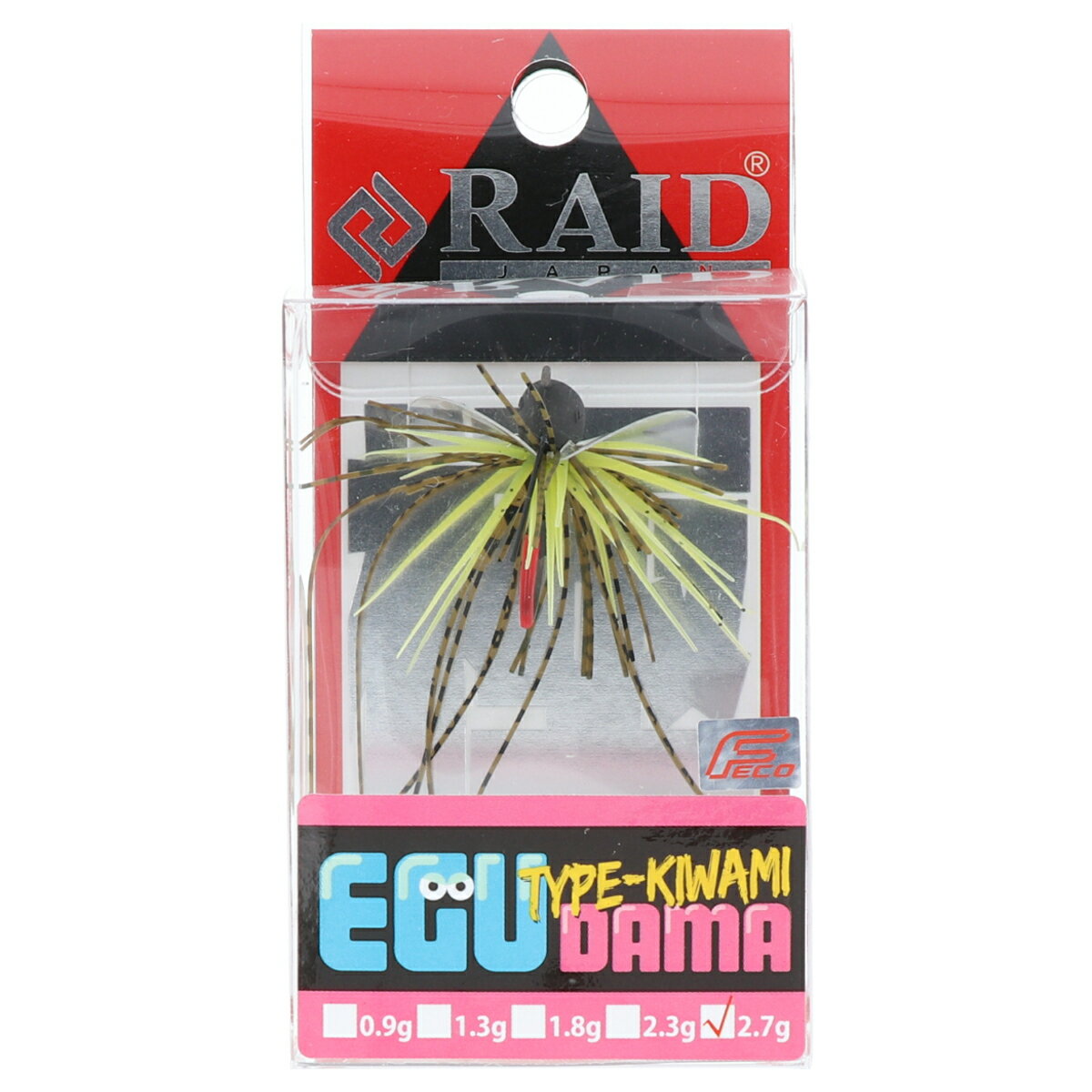 【5日限定!3点購入で最大5000p!】レイドジャパン ラバージグ EGU-DAMA Type-KIWAMI 2.7g 005.グリパン/チャート