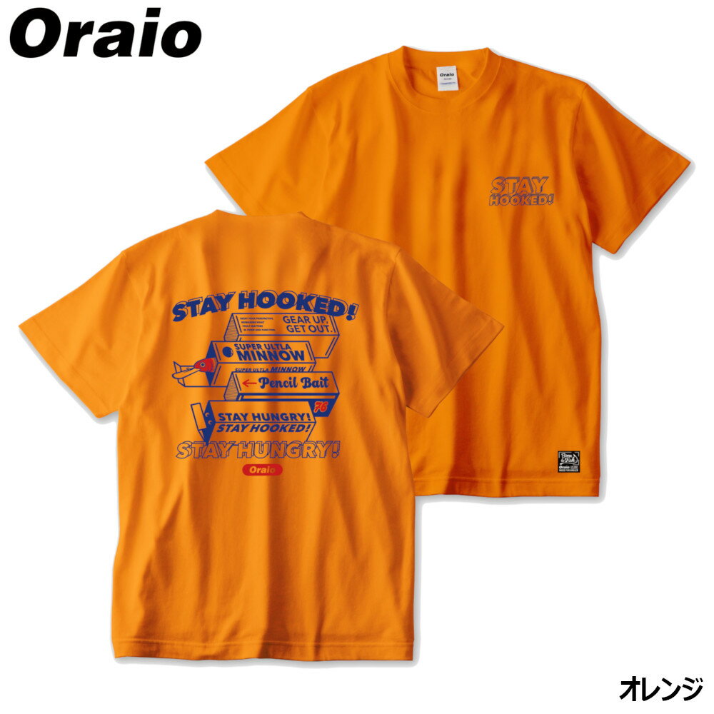 樂天商城 - 【スーパーSALE！最大P10倍&お得なクーポン配布中！】【現品限り】 ウェア Oraio(オライオ) ビックTシャツ バック SH S オレンジ【ゆうパケット】