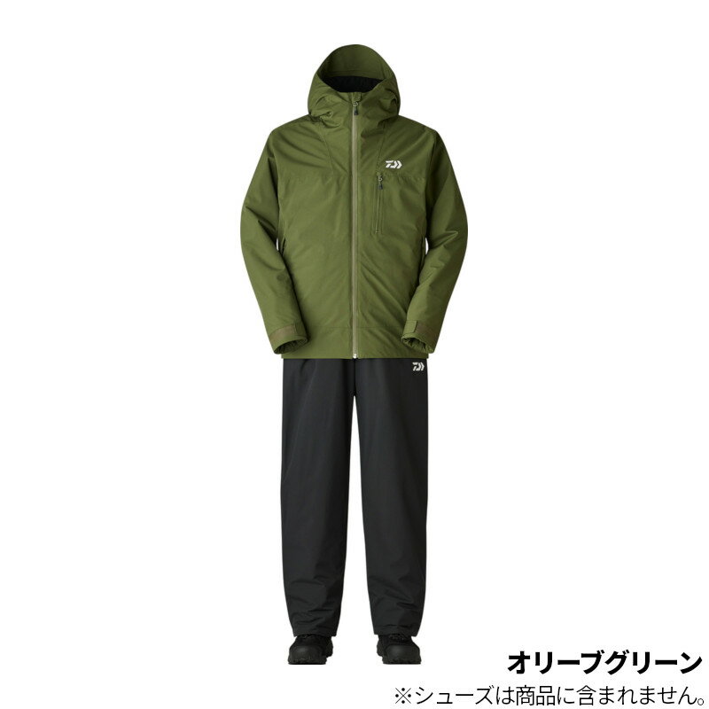 【楽天ブラックフライデー！3点購入で最大28倍！】ダイワ 防寒ウェア DW-3525 レインマックス ウインタースーツ M オリーブグリーン