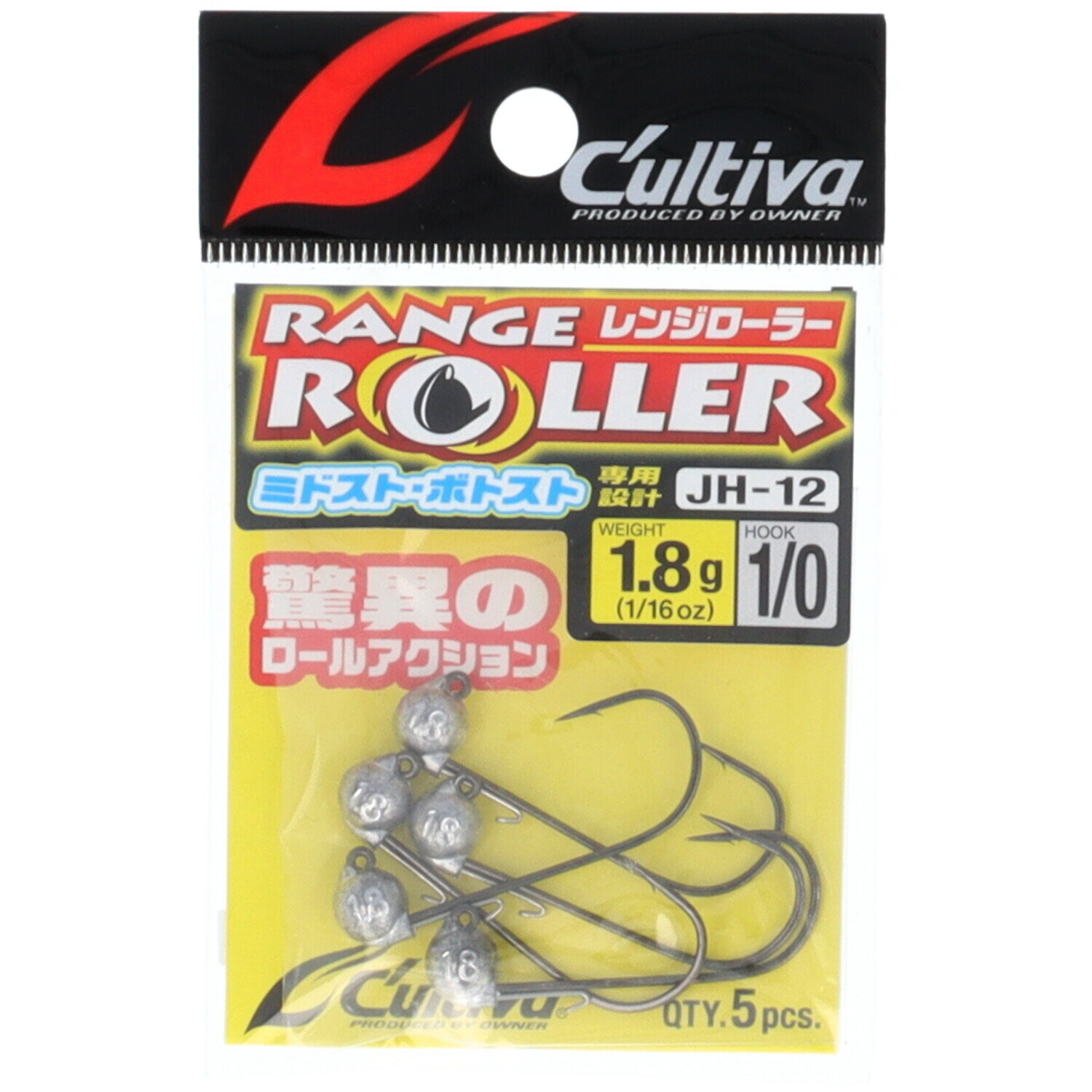 乐天商城 - 【スーパーSALE！最大P10倍&お得なクーポン配布中！】オーナー カルティバ JH-12 レンジローラー 1.8g #1/0 12338【ゆうパケット】