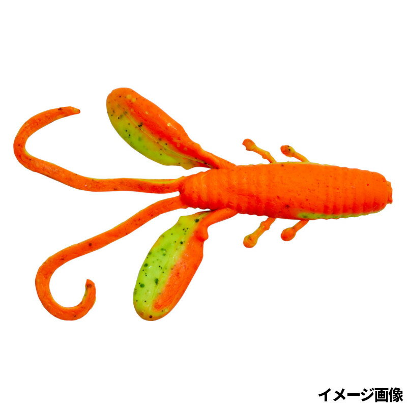 Worm - 【現品限り】 ワーム バークレイ ガルプ!ソルトウォーター ファットホッグ 2.2インチ チャートリュースグリーンブラックフロセントオレンジ【ゆうパケット】