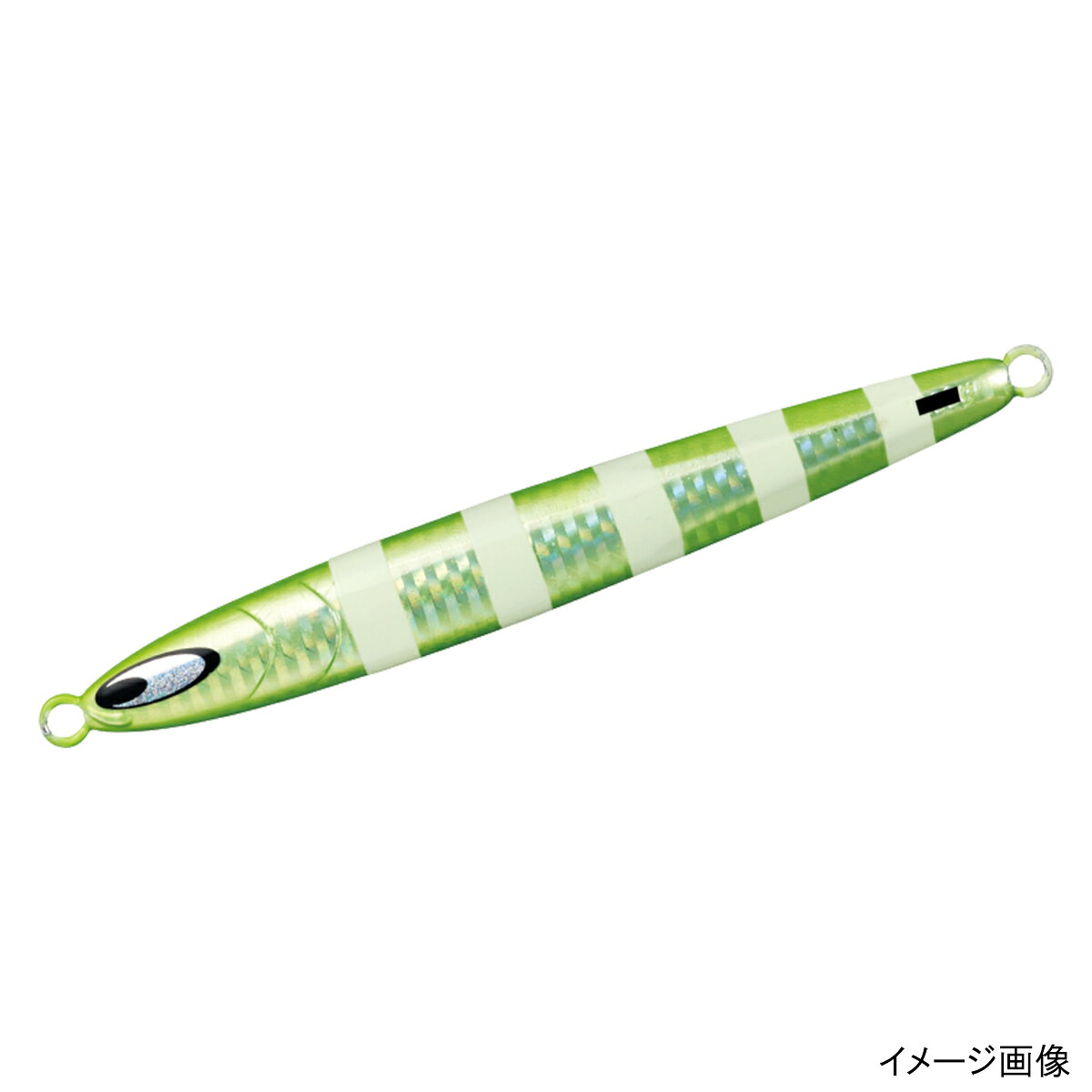 鏡牙ジグセミロング160G パラレルホロライムゼブラ