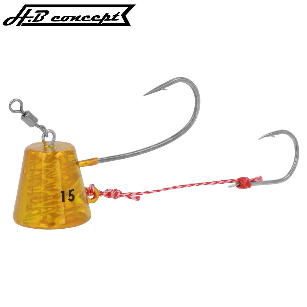 H.B コンセプト 鯛テンヤ 15号 ゴールド【ゆうパケット】...