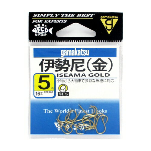 乐天商城 - がまかつ 伊勢尼 5号 金【ゆうパケット】