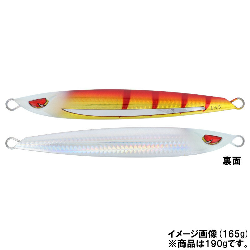 剣屋 ジグ 頑鉄 刃 JIG 190g GH赤虎ハーフ