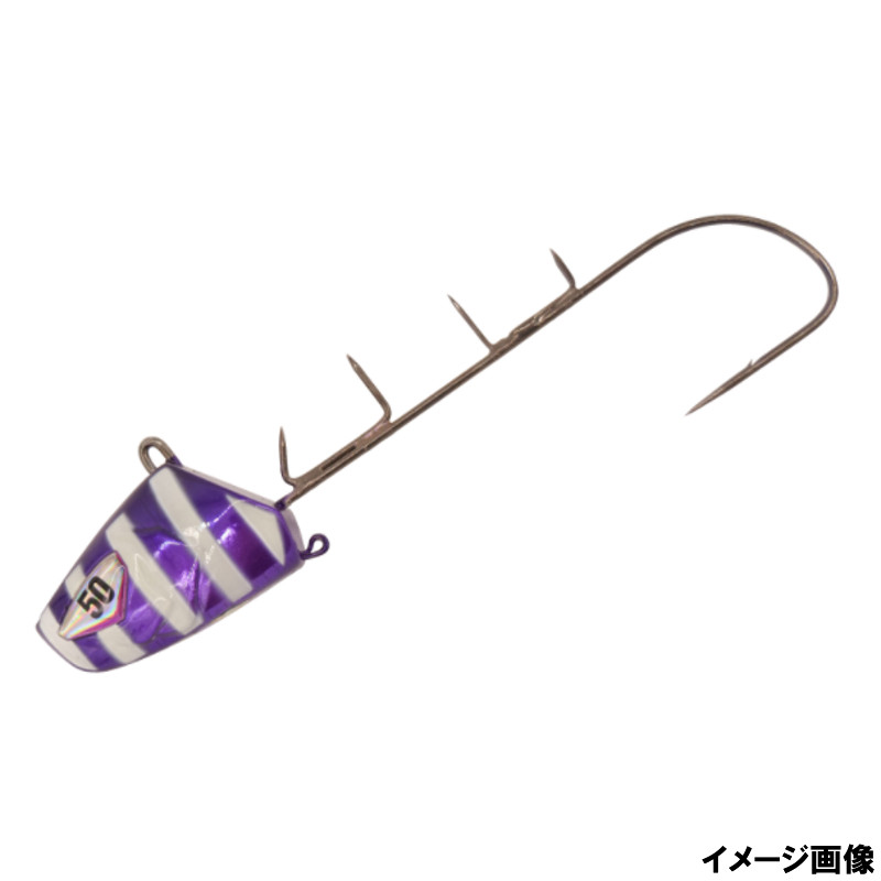 【8/20ほぼ店内全品10倍＆最大5%クーポンあり！】船太刀魚テンヤ速掛型喰い渋りスペシャル 50号 1.メタリックパープルグローゼブラ SW413のサムネイル