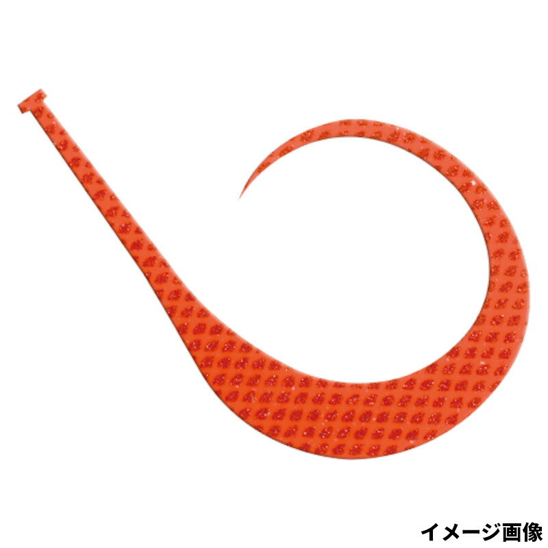 海神 シリコンネクタイ WG カメレオンカーリー ISオレンジレッド【ゆうパケット】