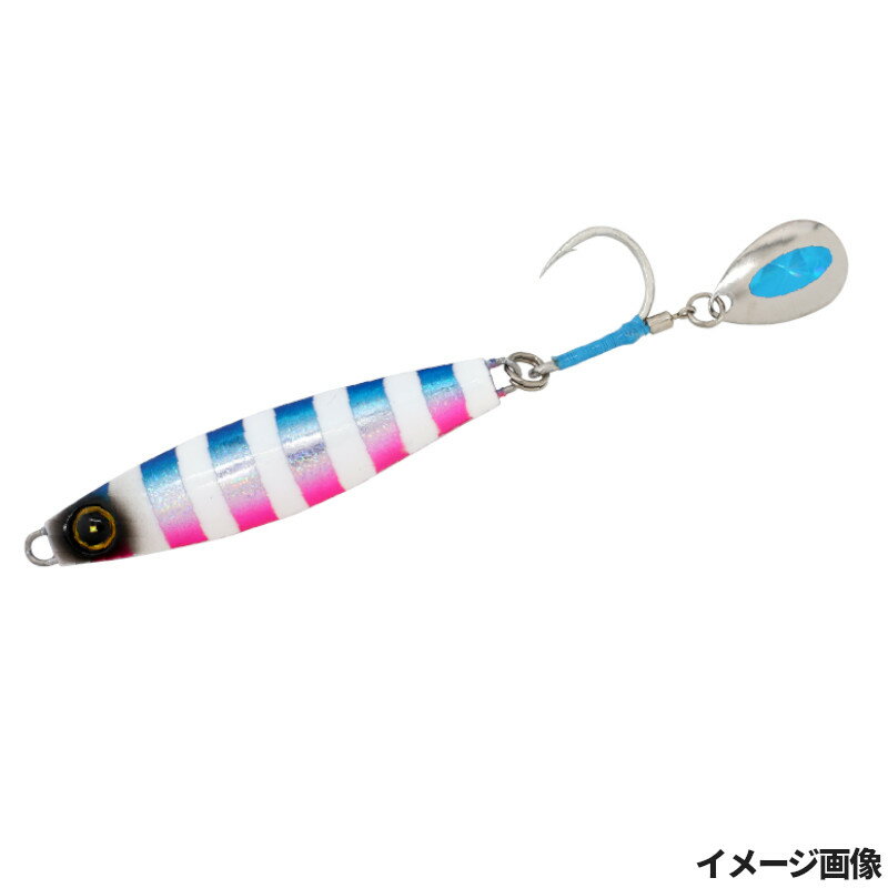 【楽天ブラックフライデー！3点購入で最大28倍！】ジグ カンタン巻くだけキャスティングジグ ジャックアイ サワラスピン2 40g 2.ブルピン青夜光ゼブラ FS445【ゆうパケット】