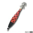 【3点購入でP最大21倍!】釣研 イカスキッテ 4号 夜光 赤クロ水玉【ゆうパケット】